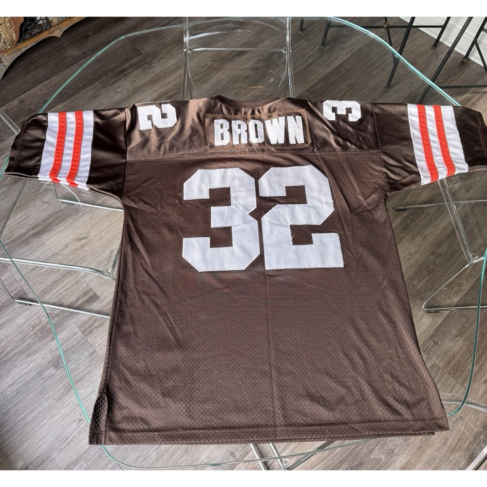 Vintage Jim Brown Cleveland Browns #32 Players of the Century Jersey 2XL 54 2004